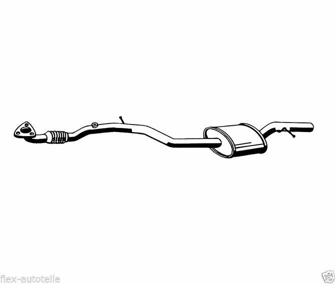 Hosen tube middle silencer midfield pip flex pipe for Agila 1.2