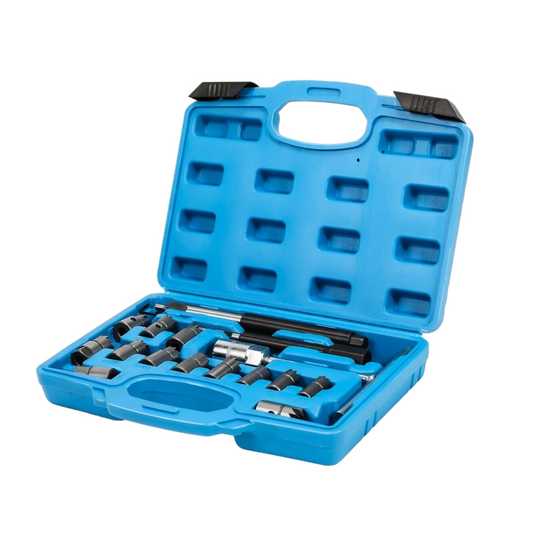 17tlg Satz Diesel Injektoren Injektor Fräser Dichtflächen Dichtsitz Werkzeug Kit