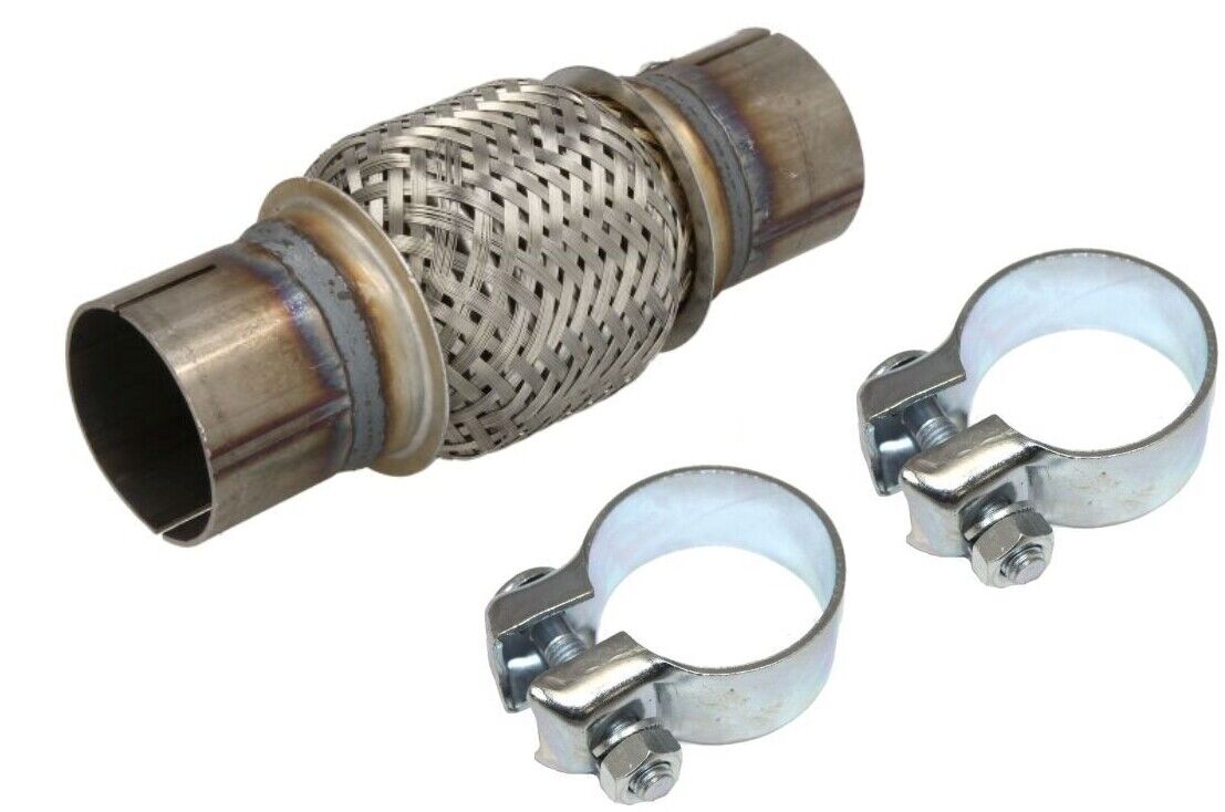 Flex pipe 50x100 exhaust pipe assembly without welding with clamps