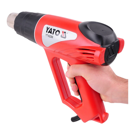 Yato Heissluftföhn 2000W 70 ~ 550 °C Heissluftpistole Werkstattfön Fön 230V