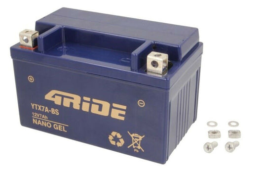 4Ride Motorcycle GEL Battery 7AH for Aprilia Daelim Honda Kymco YTX7A-4 YTX7A-BS