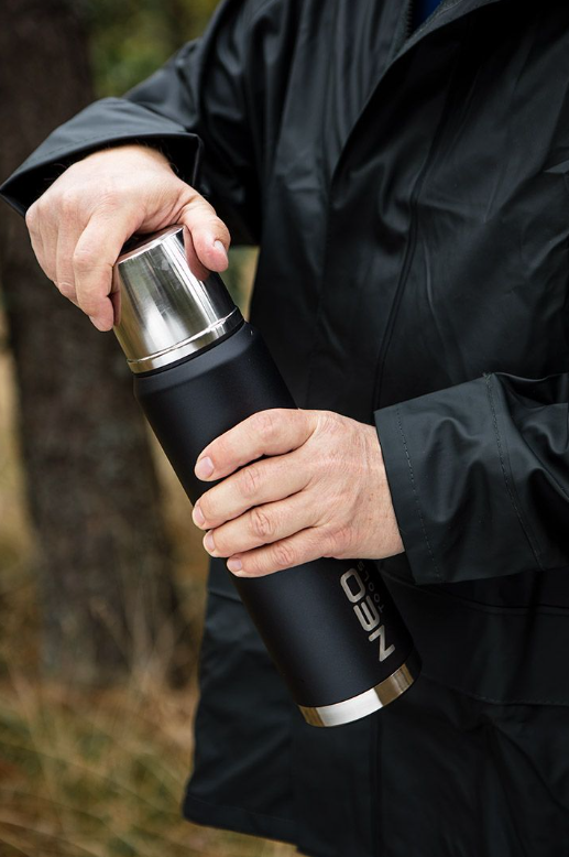 Thermobehälter Wasserflasche 1L Edelstahl Thermosflasche Thermoskanne Tee Kaffee