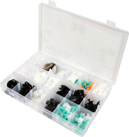 Yato YT-06664 Autoclips für Audi Ersatzclips 160 tl Sortierbox Befestigungsclips - Flex-Autoteile