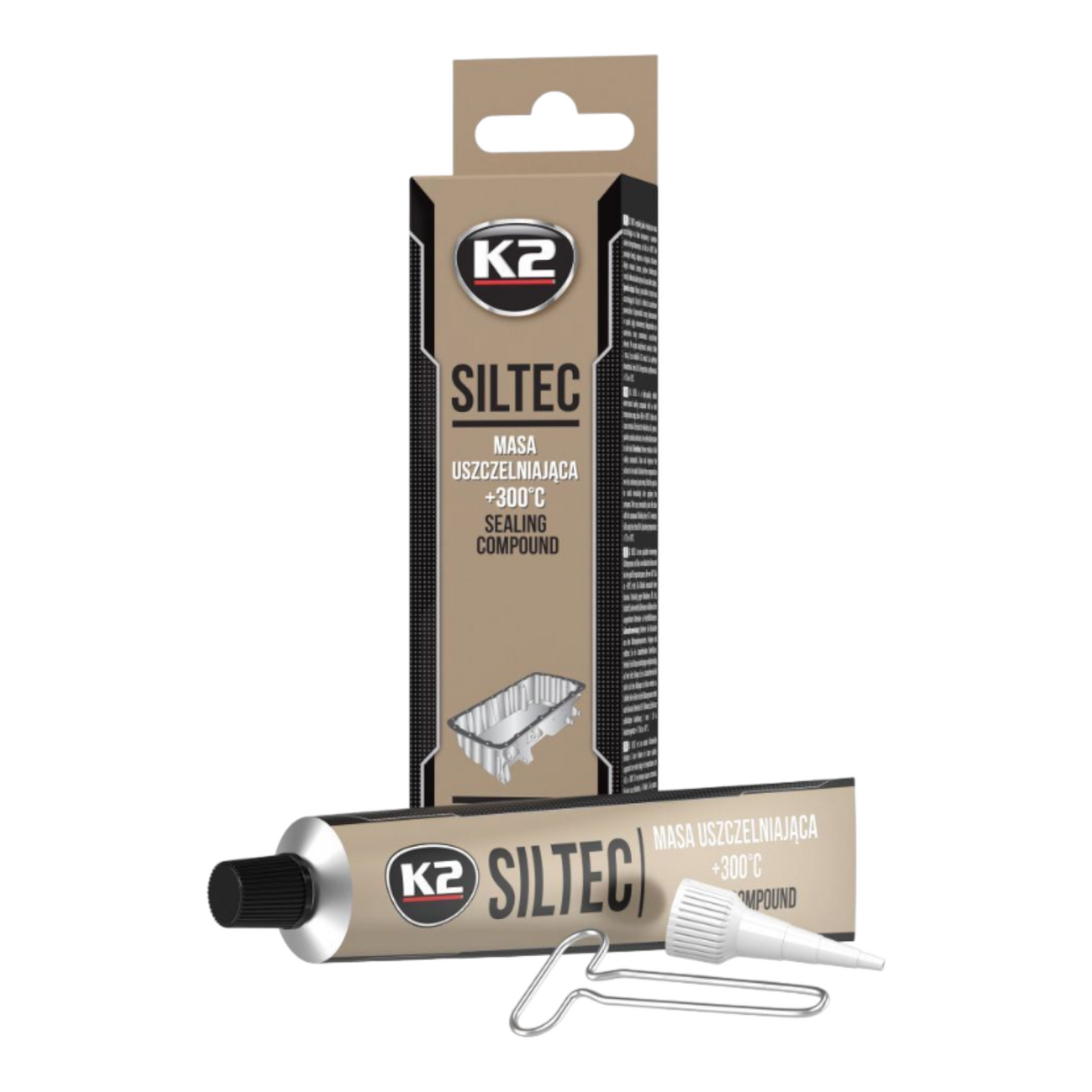 Siltec K2 Dichtmasse Silikon Oxim +300°C 90g Ventildeckel Ölwanne Wasserpumpe