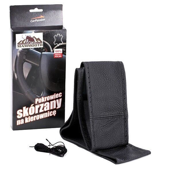 Lenkradbezug MAMMOOTH 39-41cm Leder Bezug Lenkrad Lenkradhülle Lederschutz