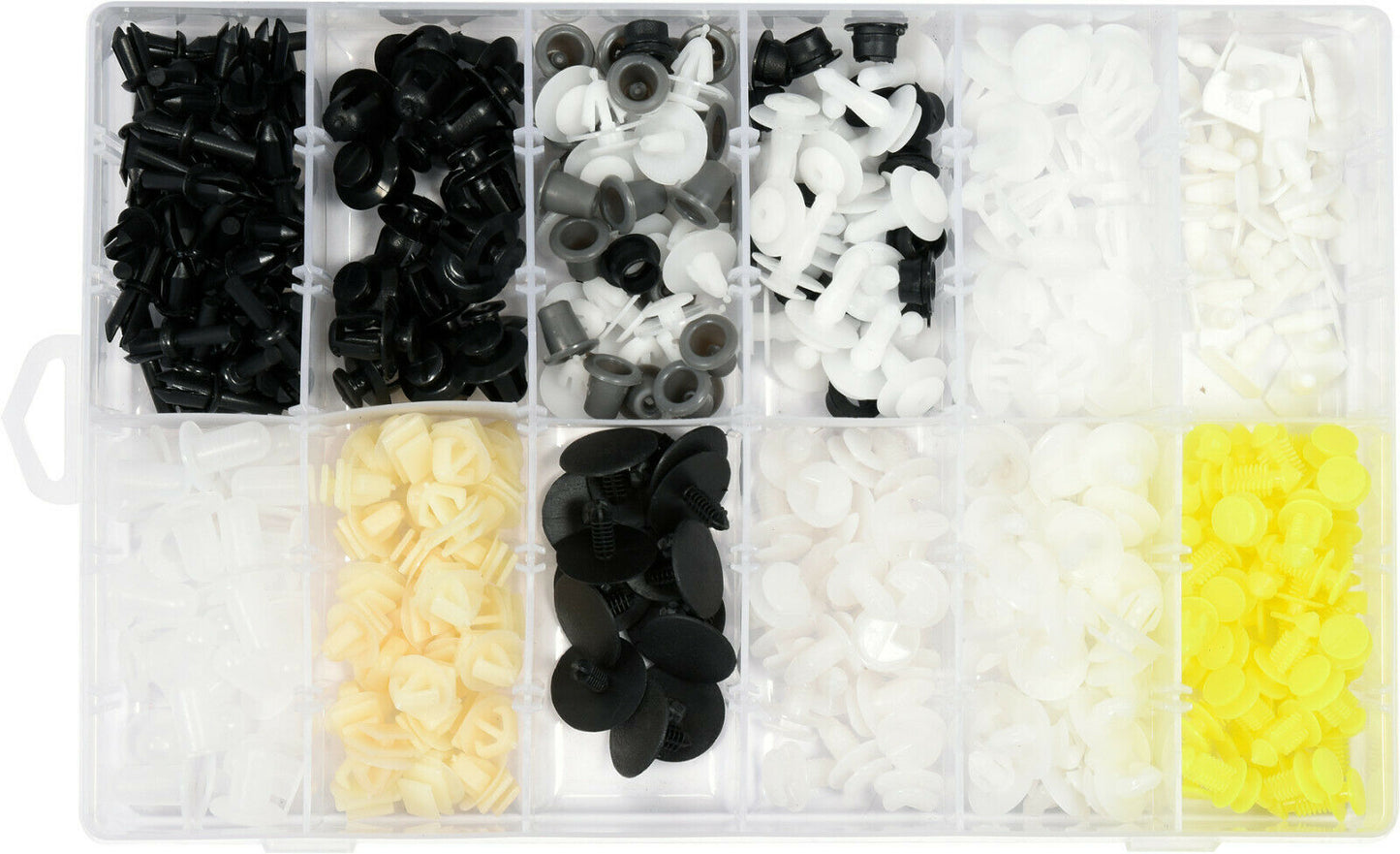 Yato YT-06653 Autoclips für Peugeot Ersatzclips 345 Sortierbox Befestigungsclips - Flex-Autoteile