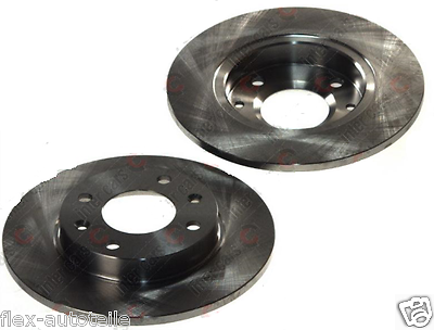 2 Bremsscheiben vorn li+re für C15 Saxo Visa ZX Peugeot 106 205 206 306 309 405 - Flex-Autoteile