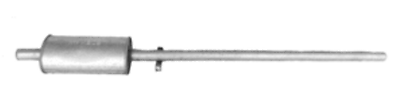 Mittelschalldämpfer Mitteltopf Auspuff Mitte für Trabant 1,1 1990.05 - 1991.12 - Flex-Autoteile