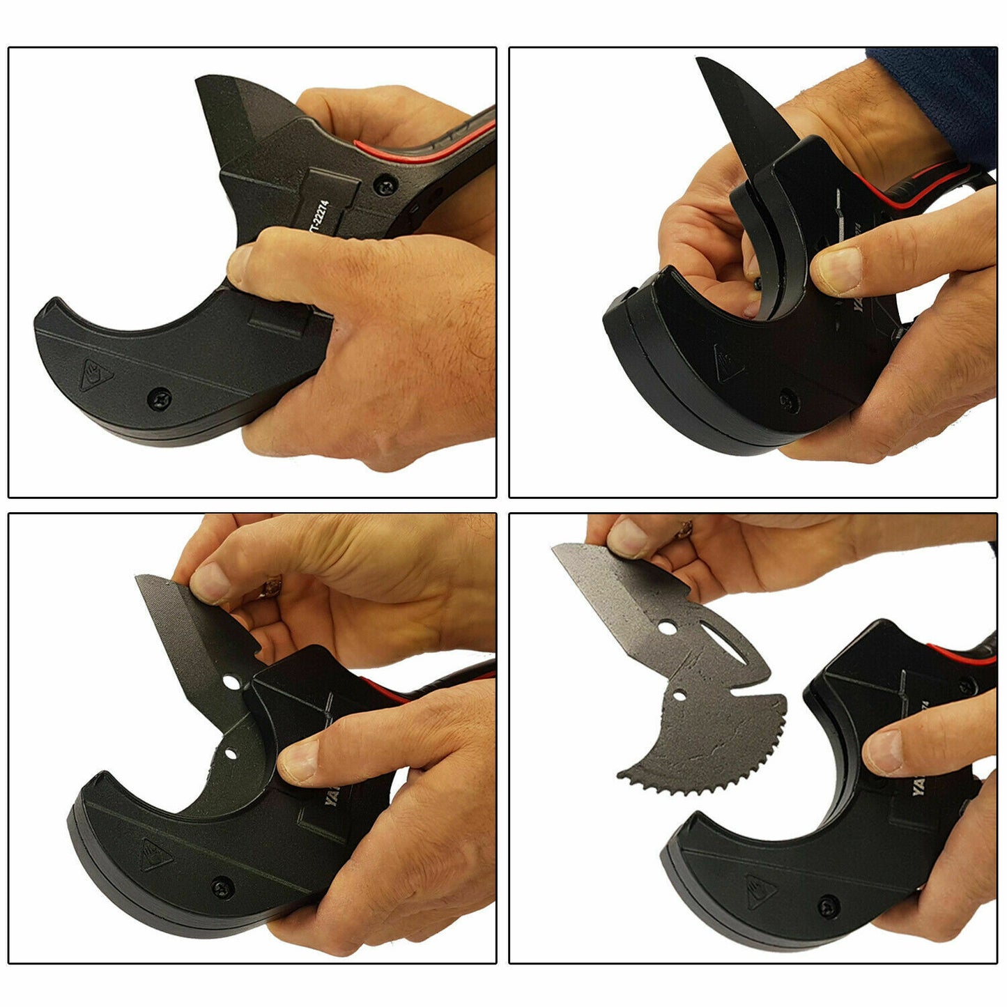 Yato YT-22273 Rohrschere Rohrschneider 63mm Kunstoffrohrschneider Schneidzange