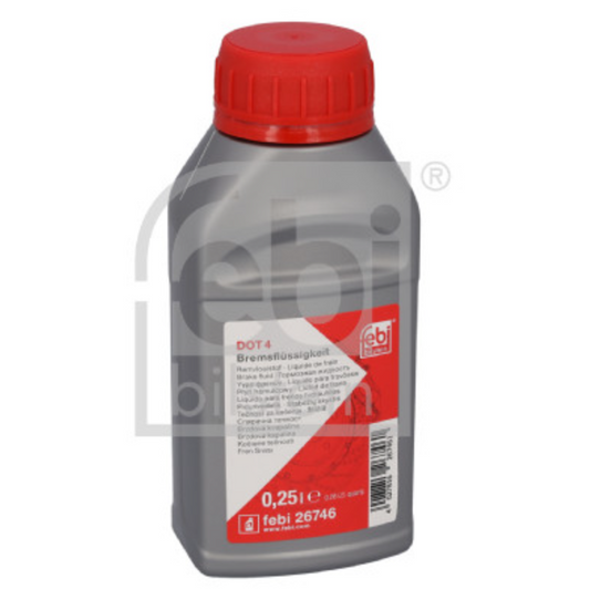 0,25L Febi Bremsflüssigkeit DOT4 für Toyota Ford Fiat MAN Opel Audi VW Mercedes