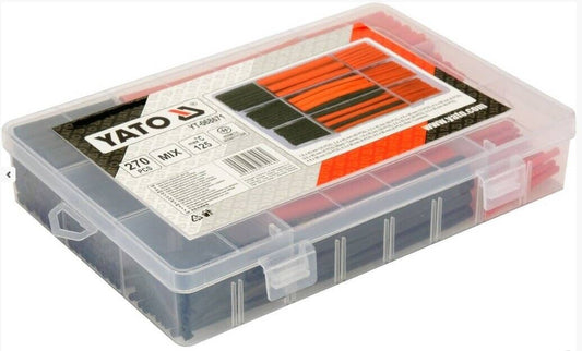 Yato Schrumpfschläuche Isolierschläuche Kabelisolierung Kabelschutz mit Kleber