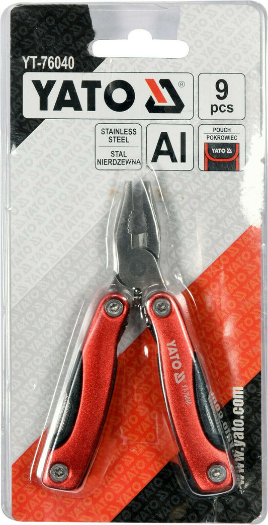 Yato YT-76040 Multifunktionswerkzeug faltbar Taschenmesser Zange Messer Säge - Flex-Autoteile