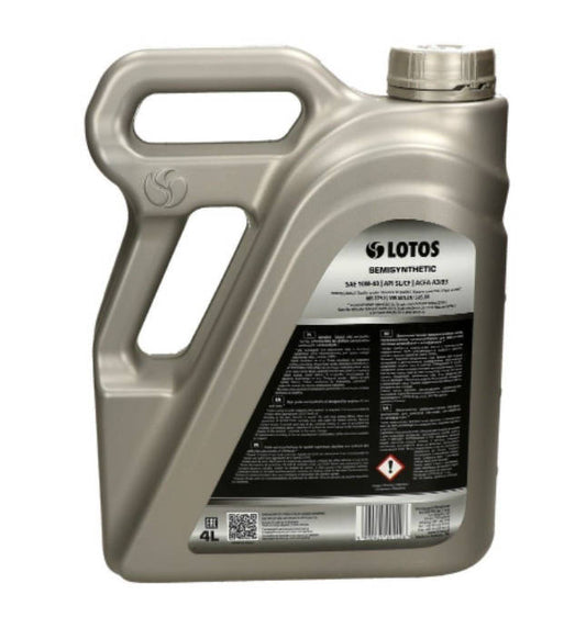 4 liter oil LOTOS Semisynthetic 10W 40 engine oil Motoroel Motoroil Mercedes VW Seat
