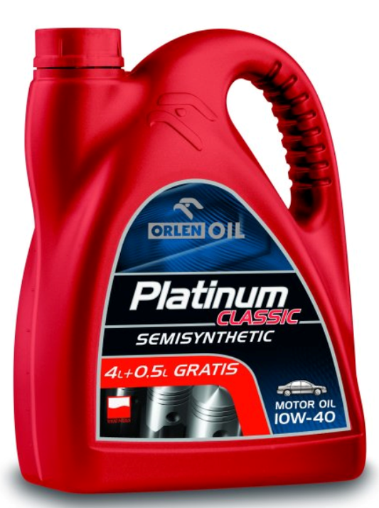 4.5 liters Platinum Cl. Semisynthetic 10W40 engine oil Motoroil Mercedes VW Seat