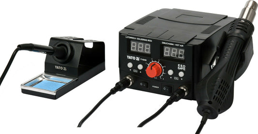 Yato yt-82458 2in1 soldering iron hot air rag station 75W outdoor piston discharge station