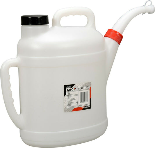 YATO YT-06987 ÖLKANNE 10L FÜLLKANNE ÖLKANISTER MESSBECHER WASSERKANNE DECKEL - Flex-Autoteile
