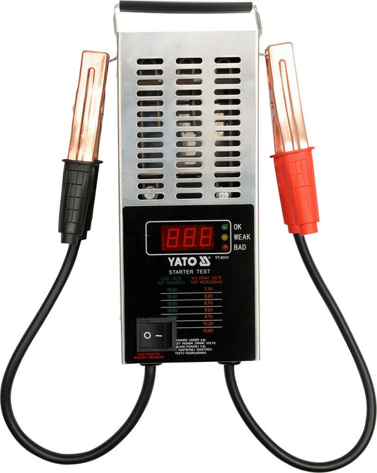 YATO YT-8311 Batterieprüfgerät Spannungsmesser Digitaler 12V Batterietester