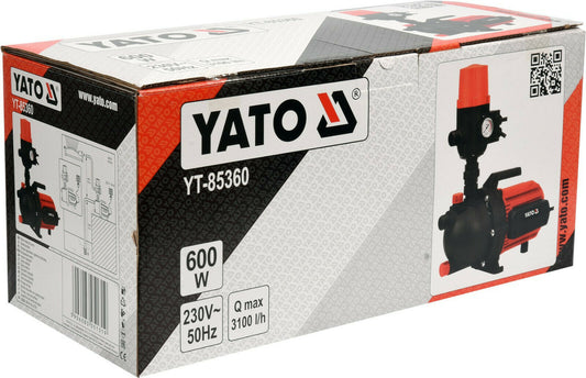 Yato YT-85360 Gartenpumpe Bewässerung Wasserpumpe 600W 3100l/h 35 Förderhöhe