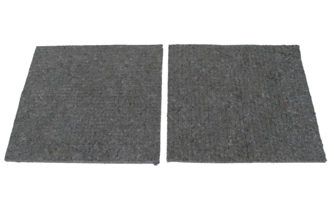 2x Antidröhnmatte Filz Bitumen 50x50x1cm Schallschutzmatte Dämmung selbstklebend