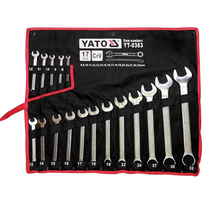 YATO YT-0363 Ring / fork key set Chromium-vanadium steel-Flex-car parts –  Flex-Autoteile
