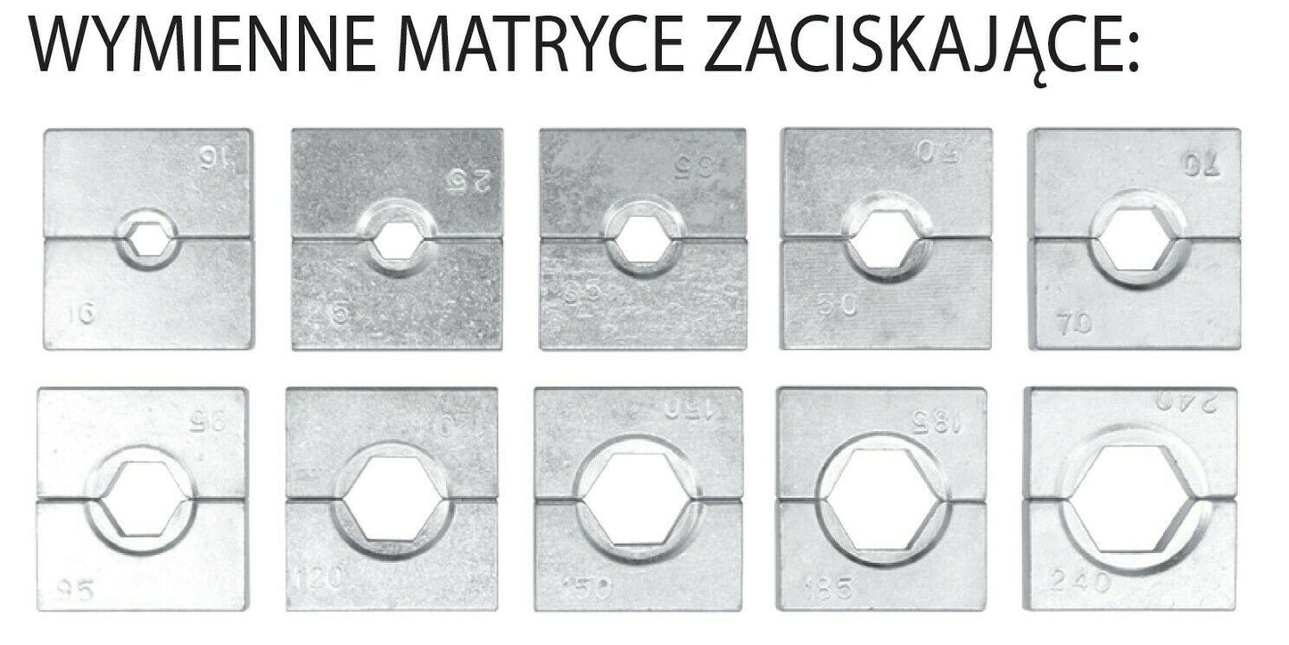 Manuelle Hydraulikpresse 16 - 300 mm Hydraulikzange Presszange 18 - 20 Tonnen