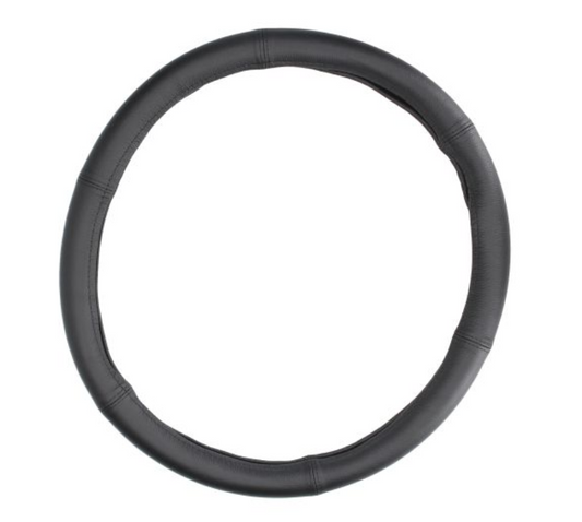 Lenkrad Bezug Hülle Schoner Schutz Schutzhülle Ø 44-46 cm Schwarz Echt Leder