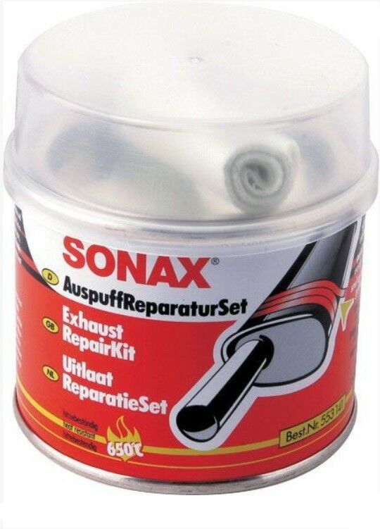 Sonax Auspuff Reparatur Set 200g Dichtmasse+Gewebeband 1m x 6cm Paste  Bandage - Flex-Autoteile