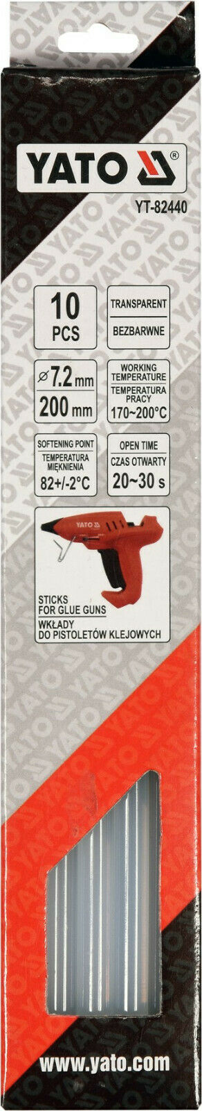 Yato YT-82440 Heißklebesticks transparent Heißklebepistole Heißkleber Klebestick - Flex-Autoteile