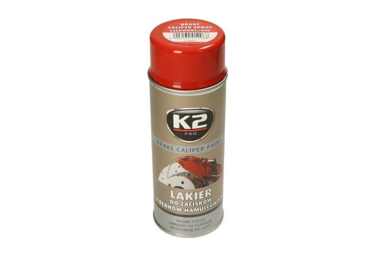 K2 Bremssattellack 400ml Spray Rot glänzend Thermolack bis 260°C Farbe hitzefest