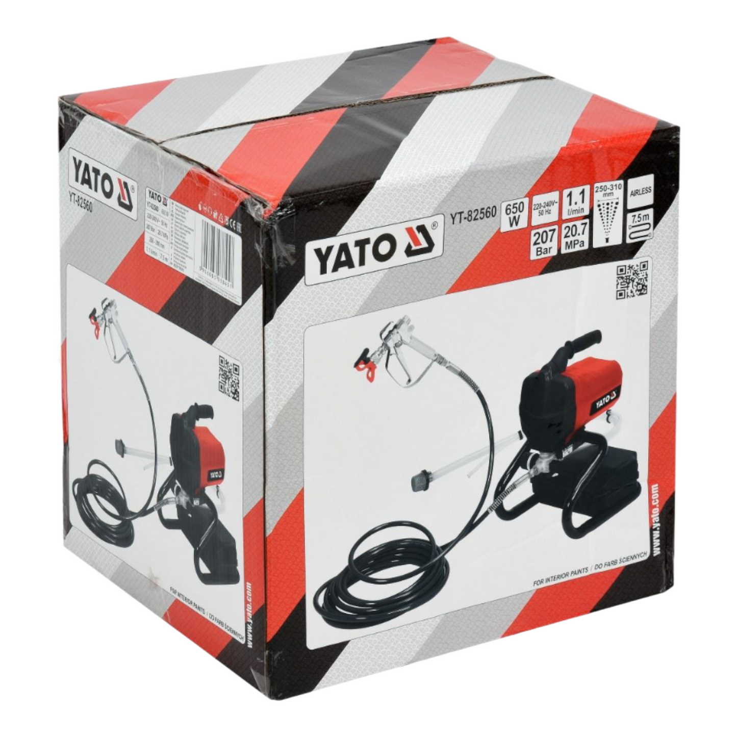 elektrisches Lackiergerät Lackierpistole Wand Flächen Farbsprühgerät Farbsprüher