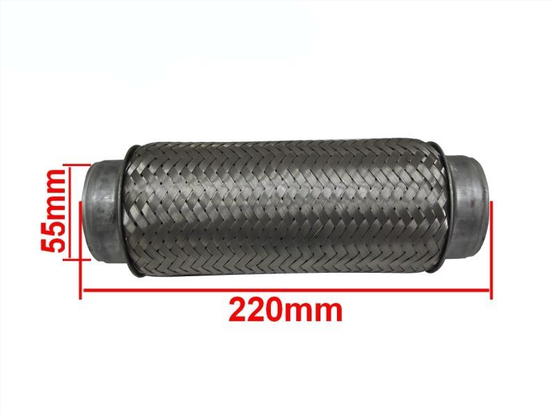 Flex pipe Hosen tube flexible pipe flex piece flexion exhaust pipe 55 x 220