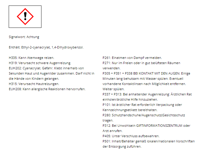 PETEC 93403 Power Kleber Sekundenkleber Klebstoff Kunststoffreparatur Plastik 3g