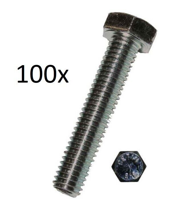 100 Stk Dresselhaus Schraube SW 17 verzinkt M10x40 933 8.8 Motorrad Kfz PKW LKW