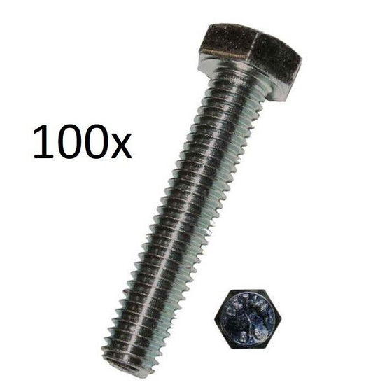 100 Stk Dresselhaus Schraube SW 17 verzinkt M10x40 933 8.8 Motorrad Kfz PKW LKW
