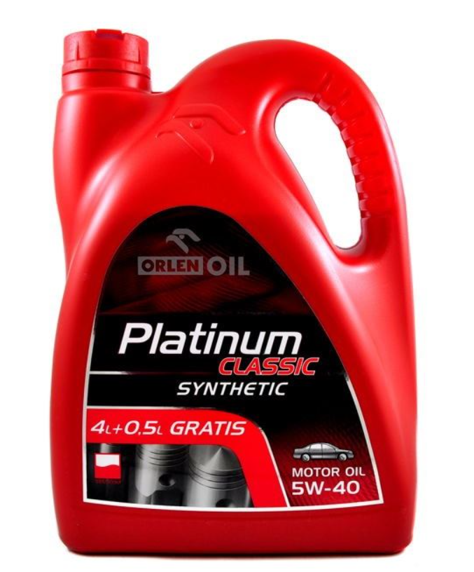 ORLEN Platinum Classic Synthetic Motoröl Motorenöl 5W40 Synthetisch 4,5L MB229.1