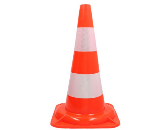 Leitkegel Straßenkegel Pylon Lübecker Verkehrshütchen Orange 50cm reflektierend