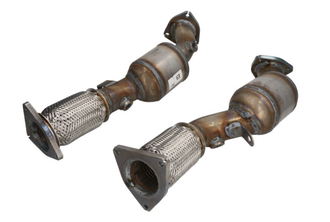 Catalyst vorkat Hosen tube left. +Re. For Audi Q7 Touareg 4.2 FSI Bar 3/06-5/10