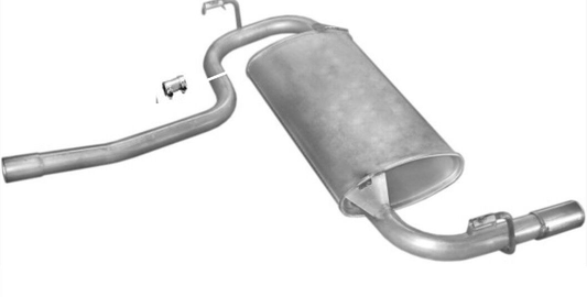 Endschalldämpfer Endtopf Auspuff hinten Suzuki Baleno 1,3 1,6 1,8 i 16V GTX 4x4