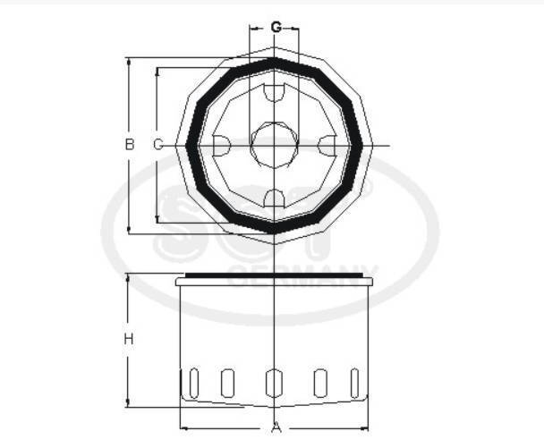 SCT ÖLFILTER für Ford Daihatsu Madza Opel Dacia Kia 1,5 1,8 2,0 2,3 2,5 2,8 D TD - Flex-Autoteile