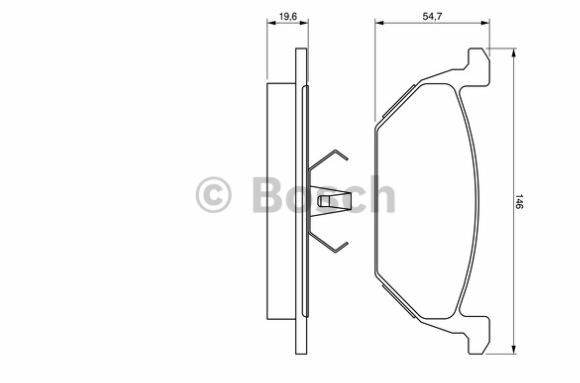 Bosch Bremsbelagsatz Steine Klötze vorn für A1 A3 Golf Passat Bora Caddy Octavia - Flex-Autoteile