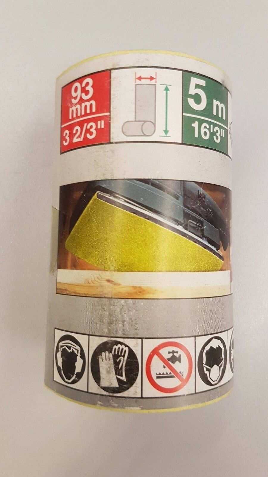 Schleifpapierrolle Handschleifpapier Rutscher Schwingschleifer 5 m x 93 mm 320 K - Flex-Autoteile