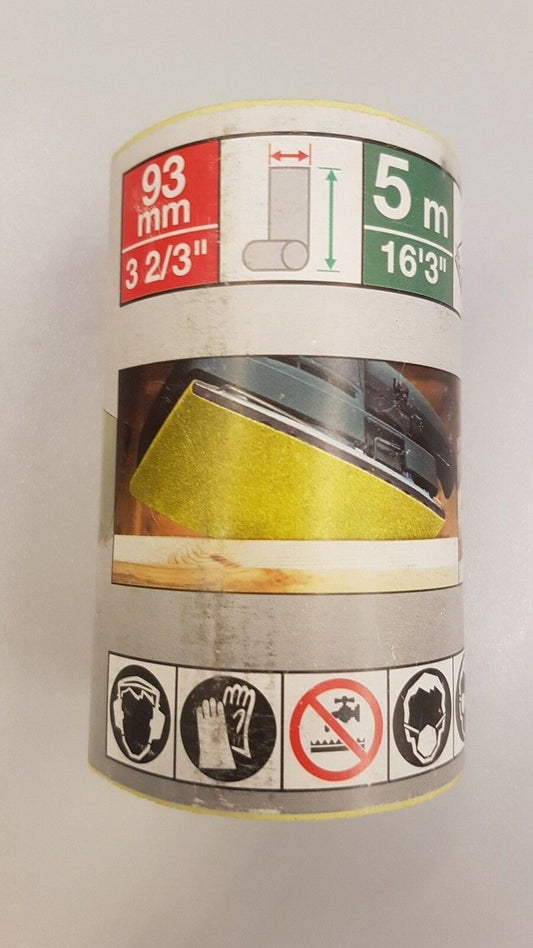 Schleifpapierrolle Handschleifpapier Rutscher Schwingschleifer 5 m x 93 mm 320 K - Flex-Autoteile