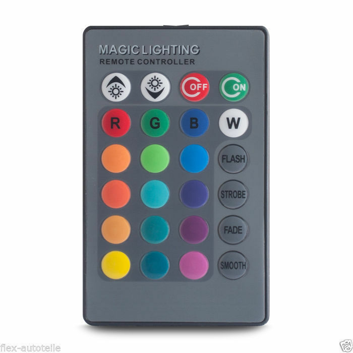 LED Strahler Fluter Spot 10W RGB Bunt Farbwechsel Fernbedinung Rot Grün Blau - Flex-Autoteile