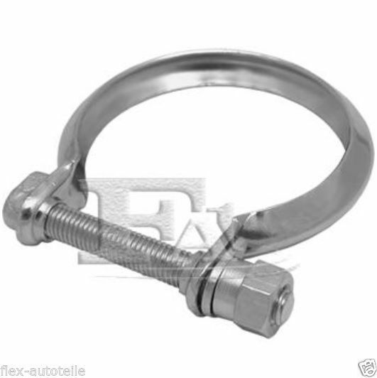 Klemmschelle M8 80mm Auspuffschelle Schelle für Citroen Peugeot 1,1 1,4 1,6 1,8 - Flex-Autoteile