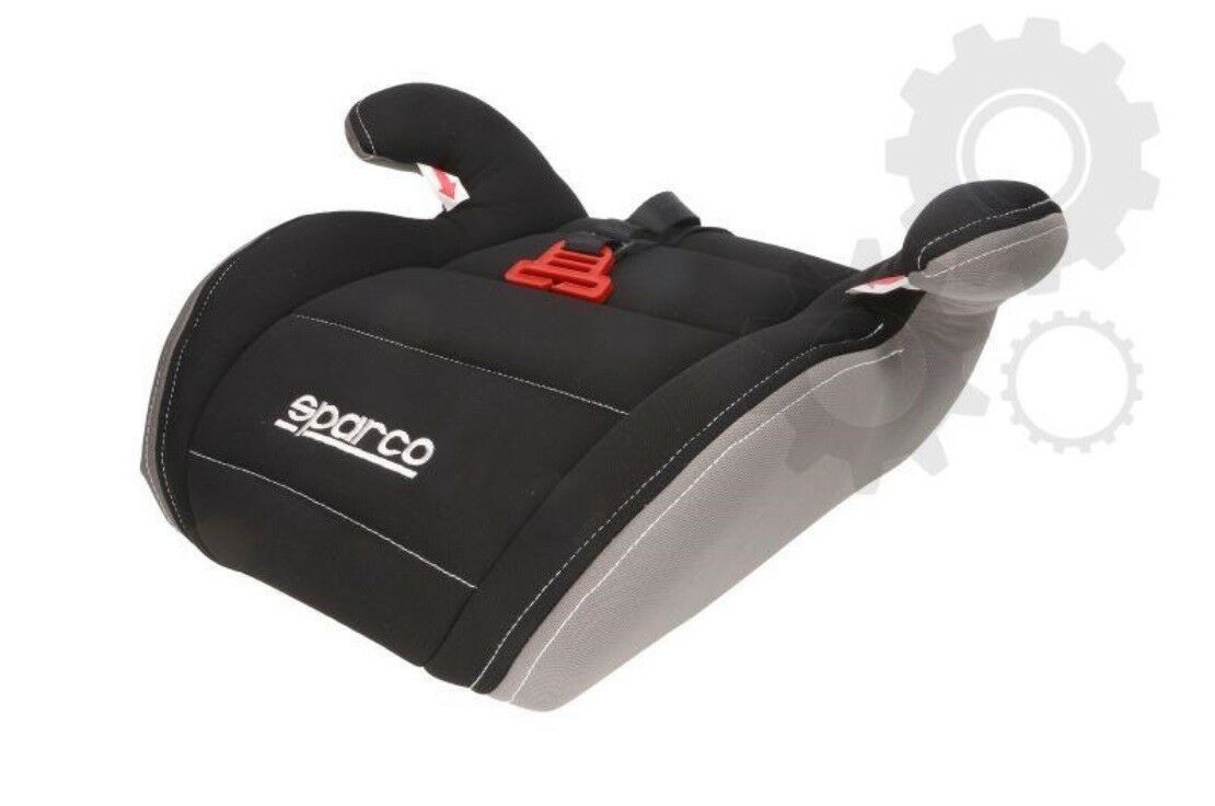 SPARCO F100K KINDERSITZ 4-12 Jahre SITZERHÖHUNG 15-36 kg SCHWARZ/GRAU 00924NRGR - Flex-Autoteile