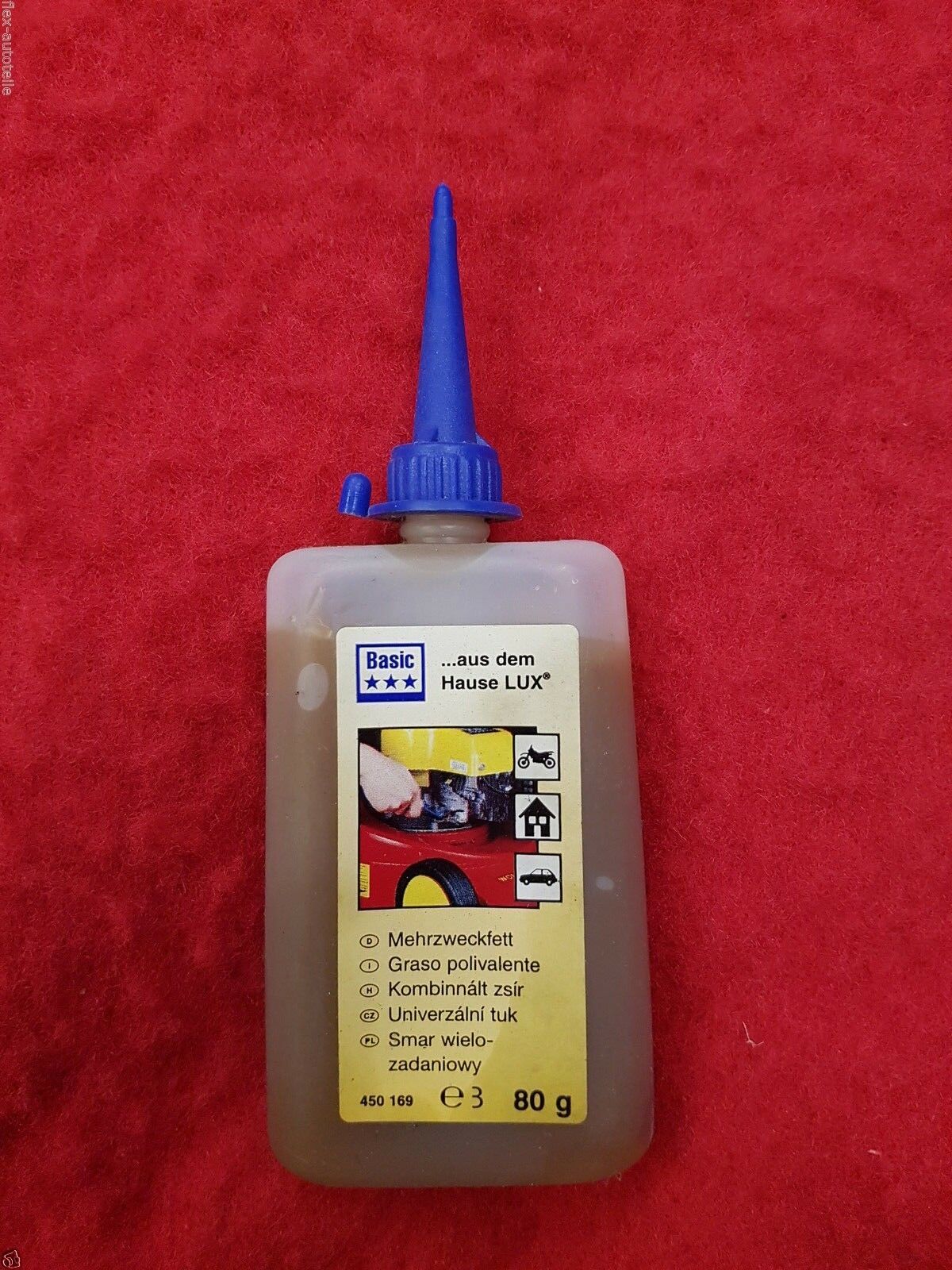 Lux Mehrzweckfett für Motorräder Haushalt Autos Rasenmäher Schmierfett 80g - Flex-Autoteile