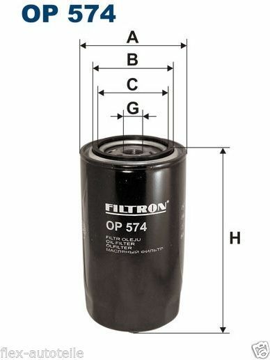 Filtron OP 574 ÖLFILTER FÜR VW T4 BUS LT 2.4 D/TD 2.5 i TDI Volvo 740 760 940 - Flex-Autoteile