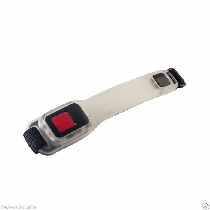 Lauflicht 2 LED´s Sicherheitslicht Band Wasserfest Leuchtarmband Running Band - Flex-Autoteile