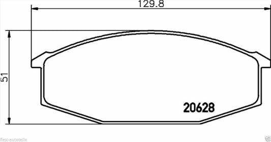 NK Bremsbelagsatz Steine Klötze vorne für Nissan 280 ZX URVAN Toyota Crown - Flex-Autoteile