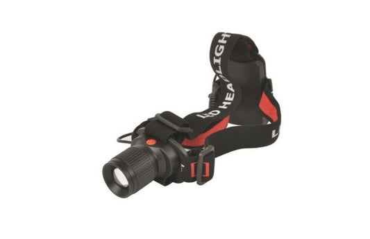 LED Stirnlampe Kopfleuchte Werkstatt Outdoor Fahrrad Wandern Survival Licht ZOOM - Flex-Autoteile